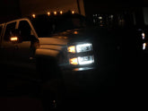 15-19 Chevrolet Silverado 2500HD/3500HD MK II NOVA-Series LED Projector Headlights Chrome | AlphaRex