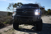 15-19 Chevrolet Silverado 2500HD/3500HD MKII NOVA-Series LED Projector Headlights Jet Black | AlphaRex