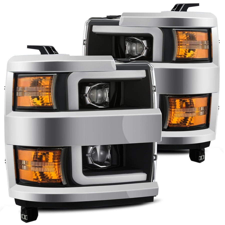 15-19 Chevrolet Silverado 2500HD/3500HD PRO-Series Halogen Projector Headlights Black | AlphaRex