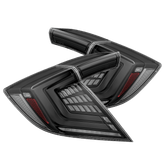 16-21 Honda Civic Hatchback NOVA-Series Prismatic LED Tail Lights Alpha-Black | AlphaRex