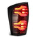 16-23 Toyota Tacoma LUXX-Series LED Tail Lights Black-Red | AlphaRex