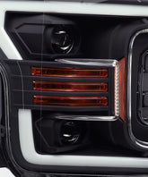 18-20 Ford F150 LUXX-Series LED Projector Headlights Black | AlphaRex