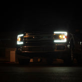 18-20 Ford F150 NOVA-Series LED Projector Headlights Alpha-Black | AlphaRex