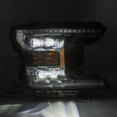 18-20 Ford F150 NOVA-Series LED Projector Headlights Black | AlphaRex