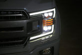 18-20 Ford F150 NOVA-Series LED Projector Headlights Chrome | AlphaRex