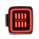 18-25 Jeep Wrangler JL NOVA-Series Prismatic LED Tail Lights Alpha-Black | AlphaRex