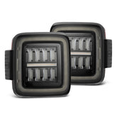 18-25 Jeep Wrangler JL NOVA-Series Prismatic LED Tail Lights Alpha-Black | AlphaRex