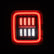 18-25 Jeep Wrangler JL NOVA-Series Prismatic LED Tail Lights Black-Red | AlphaRex