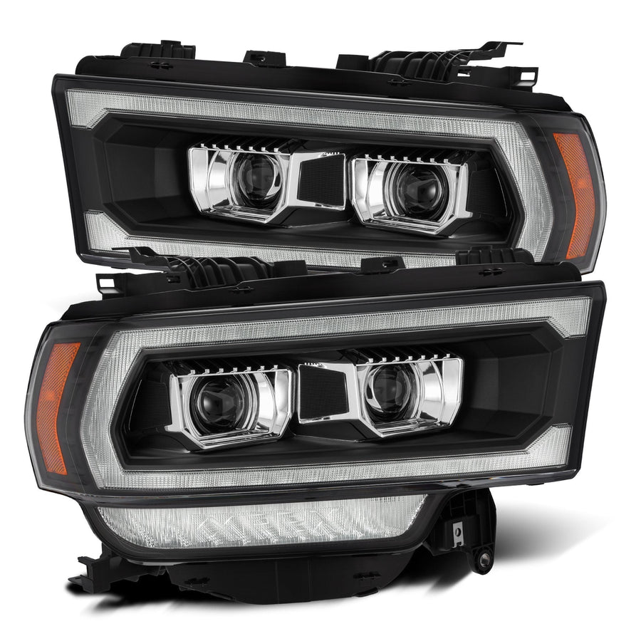 19-24 Ram 2500/3500/4500/5500 PRO-Series Halogen Projector Headlights Black | AlphaRex