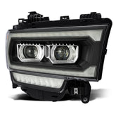19-24 Ram 2500/3500/4500/5500 PRO-Series Halogen Projector Headlights Black | AlphaRex