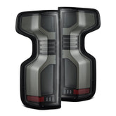 19-25 Chevrolet Silverado 1500 / 20-25 Silverado 2500HD/3500HD LUXX-Series LED Tail Lights Alpha-Black | AlphaRex