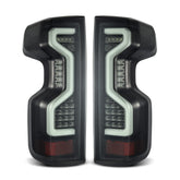 19-25 Chevrolet Silverado 1500 / 20-25 Silverado 2500HD/3500HD PRO-Series LED Tail Lights Jet Black | AlphaRex
