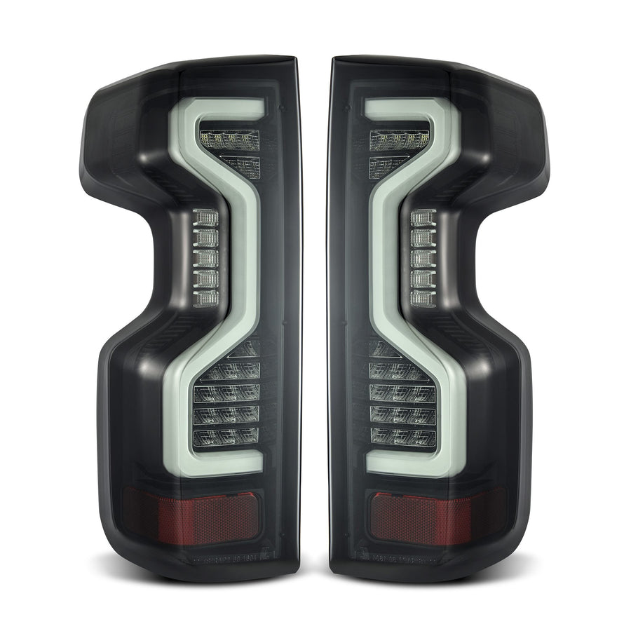 19-25 Chevrolet Silverado 1500 / 20-25 Silverado 2500HD/3500HD PRO-Series LED Tail Lights Jet Black | AlphaRex