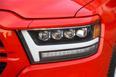 19-24 Ram 1500 NOVA-Series LED Projector Headlights Black | AlphaRex