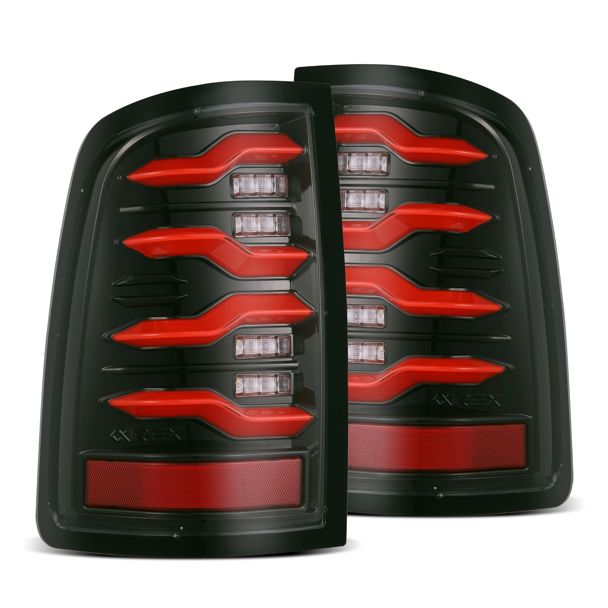 19-24 Ram 2500/3500 LUXX-Series LED Tail Lights Black-Red | AlphaRex ...