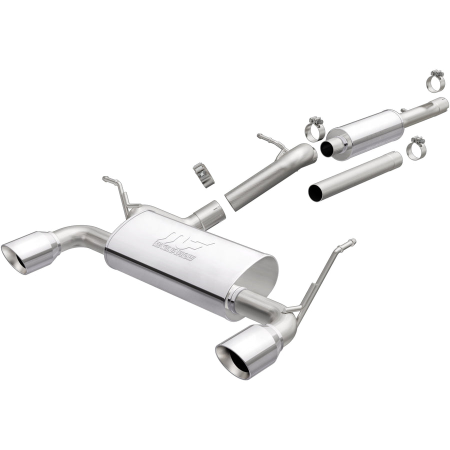 MagnaFlow 2018 Jeep Wrangler JK 3.6L | 2012-2017 Jeep Wrangler 3.6L Street Series Cat-Back Performance Exhaust System 19326