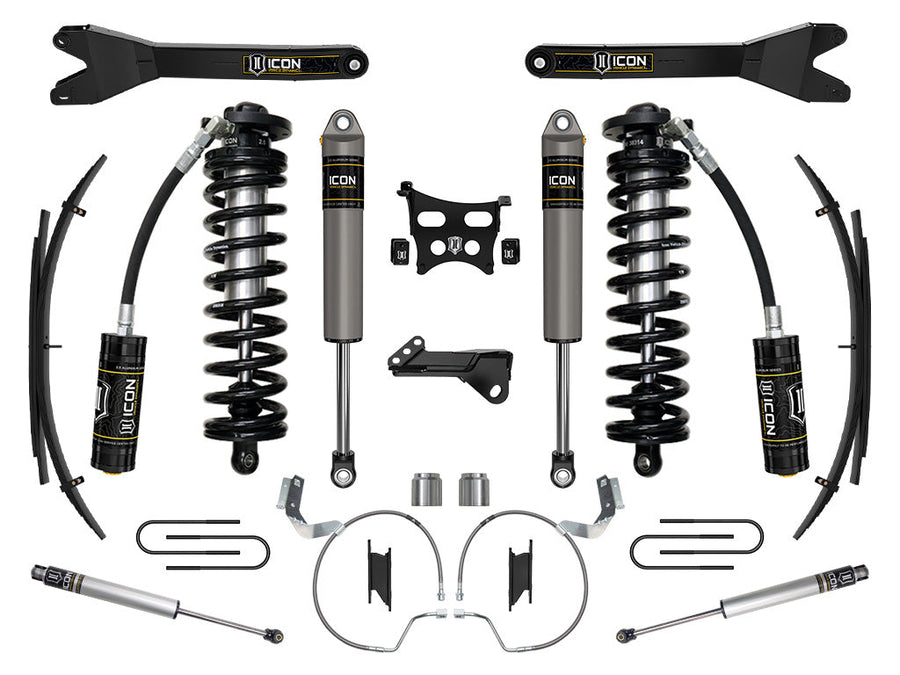 ICON 2023-2025 Ford F-250/F-350 Super Duty 4WD, 4-5.5" Lift, Stage 3 Coilover Conversion System w/ Radius Arms & Expansion Packs for Ford Super Duty