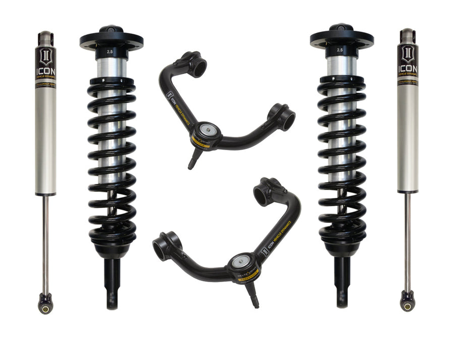 ICON 2004-2008 Ford F-150 2WD, 0-2.63" Lift, Stage 2 Suspension System, Tubular for Ford F-150