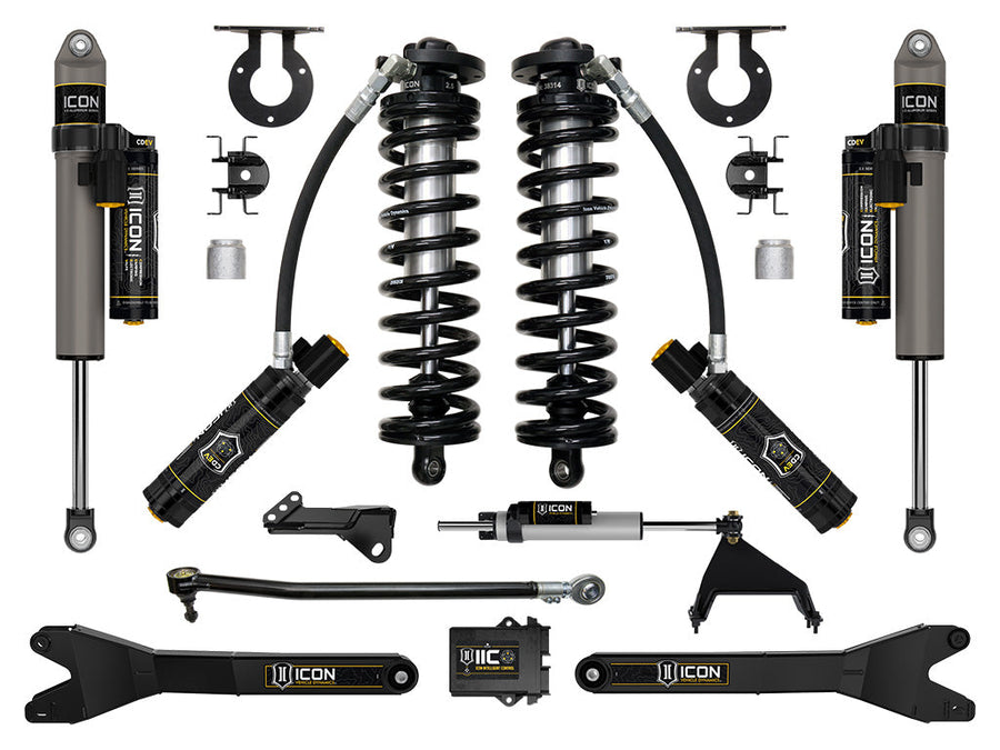 ICON 2023-2025 Ford F-250/F-350 Super Duty 4WD, 2.5-3" Lift, Stage 6 Coilover Conversion System with Radius Arms for Ford Super Duty