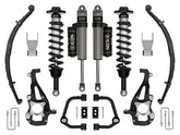 ICON 2021-2025 Ford F-150 4WD, 3.5-4.5" Lift, Stage 2 Suspension System, Tubular, w/ Leaf Packs for Ford F-150