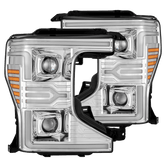 20-22 Ford Super Duty LUXX-Series LED Projector Headlights Chrome | AlphaRex
