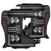 20-22 Ford Super Duty NOVA-Series LED Projector Headlights Black | AlphaRex