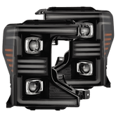 20-22 Ford Super Duty PRO-Series Halogen Projector Headlights Black | AlphaRex