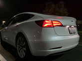 20-24 Tesla Model Y / 22-23 Model 3 (With Stock Amber Turn Signal) PRO-Series LED Tail Lights Jet Black | AlphaRex