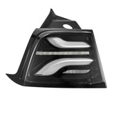 20-24 Tesla Model Y / 22-23 Model 3 (With Stock Amber Turn Signal) PRO-Series LED Tail Lights Jet Black | AlphaRex