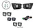 LED Fog Light Pod Replacements Brackets Kit For 2012-2015 Toyota Tacoma