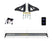 52" Curved LED Light Bar Roof Brackets Kit For 2005-2023 Toyota Tacoma