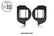 LED Fog Light Pod Replacement Mounting Brackets For 2014-2024 Toyota 4Runner