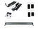 42" Hidden Grille Curved LED Light Bar Brackets Kit For 2014-2021 Toyota Tundra