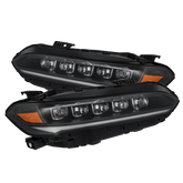 22-25 Honda Civic NOVA-Series LED Projector Headlights Black | AlphaRex