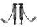 ICON 2014 Ford F-150 4WD, 1.75-2.63” Lift, Front, V.S. 2.5 Series Coilover Kit, Remote Reservoir for Ford F-150