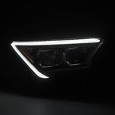 24-25 Toyota Tacoma / 25-up 4Runner LUXX-Series LED Projector Headlights Black | AlphaRex