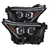 24-25 Toyota Tacoma / 25-up 4Runner LUXX-Series LED Projector Headlights Black | AlphaRex