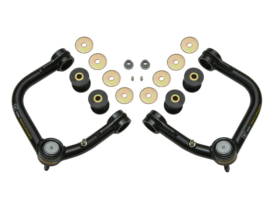 ICON 2007-2014 Toyota FJ Cruiser/2003-2024 Toyota 4Runner/2003-2023 Lexus GX, Tubular Upper Control Arm, w/ Delta Joint Kit for Toyota 4Runner