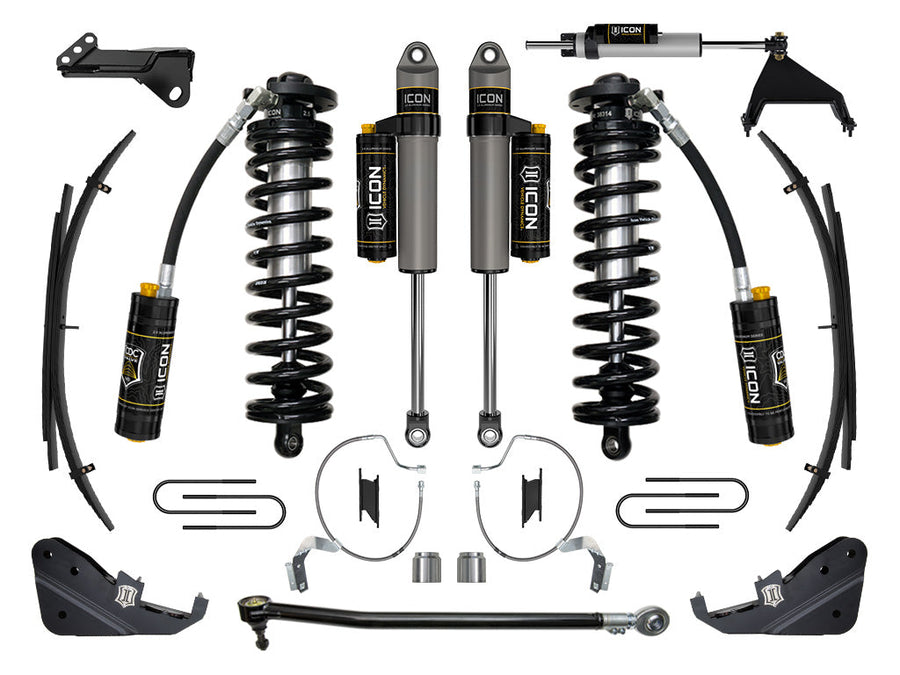 ICON 2023-2025 Ford F-250/F-350 Super Duty 4WD, 4-5.5" Lift, Stage 5 Coilover Conversion System w/ Expansion Packs for Ford Super Duty