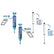 2.5 Performance Series Shocks Set for 2007-2021 Toyota Tundra 4WD w/0-3" lift for Toyota Tundra