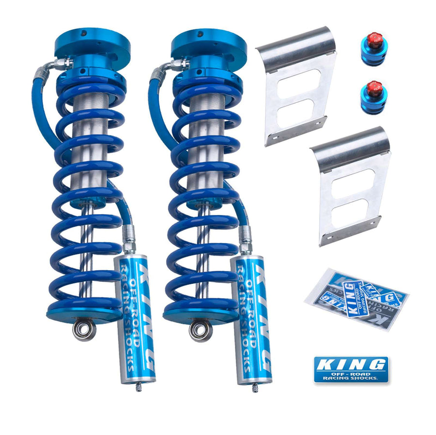 King Shocks 2.5 Performance Coilovers Conversion w/ Remote Reservoir Front Pair for 2005-2016 Ford F250 Super Duty 4WD for Ford Super Duty