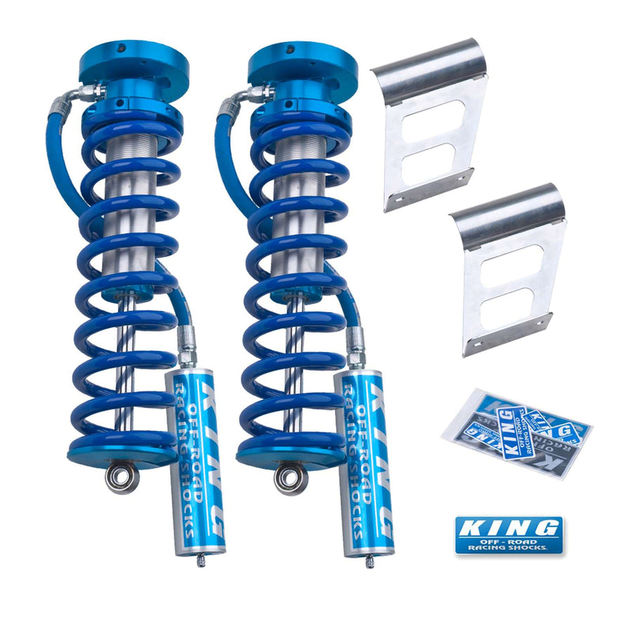 King Shocks 2.5 Performance Coilovers Conversion w/ Remote Reservoir Front Pair for 2005-2016 Ford F350 Super Duty 4WD for Ford Super Duty