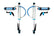 King Shocks 2.5 Performance w/ Fin Piggyback Reservoir Adjustable Shocks Pair 25001-189A