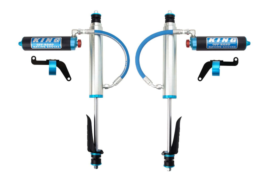 King Shocks 2.5 Performance w/ Fin Piggyback Reservoir Adjustable Shocks Pair 25001-189A
