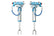 King Shocks 2.5 Performance w/ Remote Reservoir Shocks Front Pair for 2011-2022 Chevrolet Silverado 3500 HD 4WD for Chevrolet Silverado