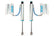 King Shocks 2.5 Performance w/ Adjustable Remote Reservoir Shocks Pair 25001-310A
