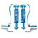 King Shocks 2.5 Performance Piggyback Shocks Rear Pair for 2015-2020 Ford F150 4WD RWD for Ford F-150