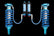 King Shocks 2.5 Performance Adjustable Shocks Rear Pair for 2021-2023 Chevrolet Tahoe 4WD for Chevrolet Tahoe