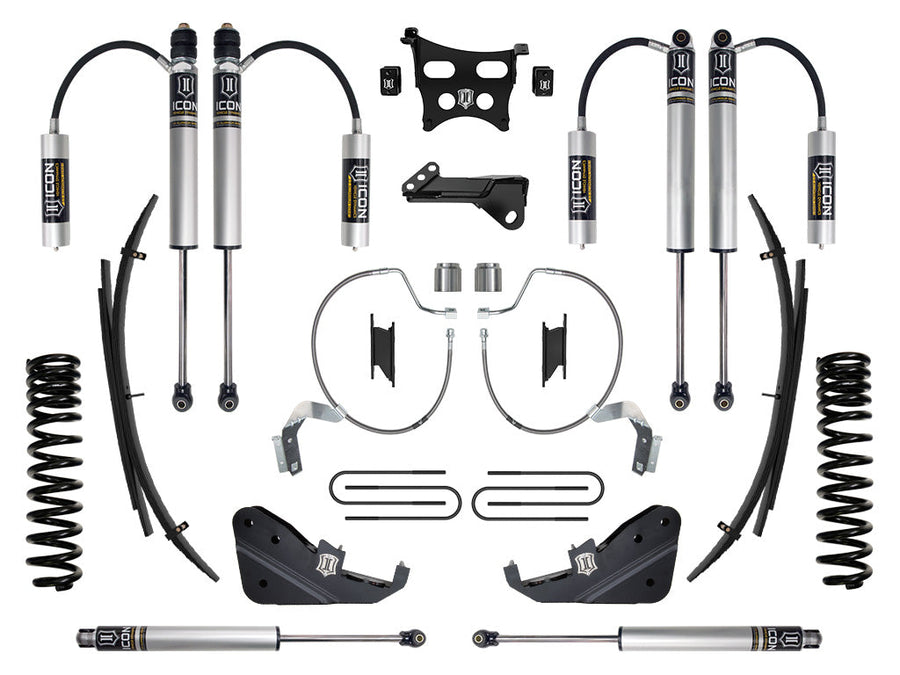 ICON 2023-2025 Ford F-250/F-350 Super Duty 4WD, Gas, 4.5" Lift, Stage 2 Suspension System w/ Expansion Packs for Ford Super Duty