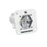 S1 White Flush Mount Auxiliary Light Pod Wide Cornering Clear